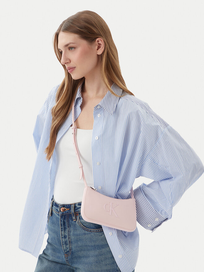 Calvin Klein Handtasche Calvin Klein Bold Ck Mini Bag LV04F1125G Rosa
