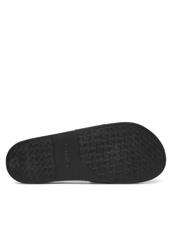 Calvin Klein Παντόφλες Calvin Klein Adj Pool Slide Canvas Logo HM0HM01749 Μαύρο
