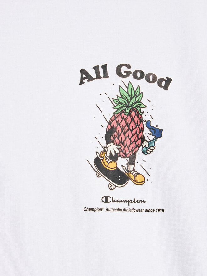 Champion Champion Marškinėliai 306375 Balta Regular Fit