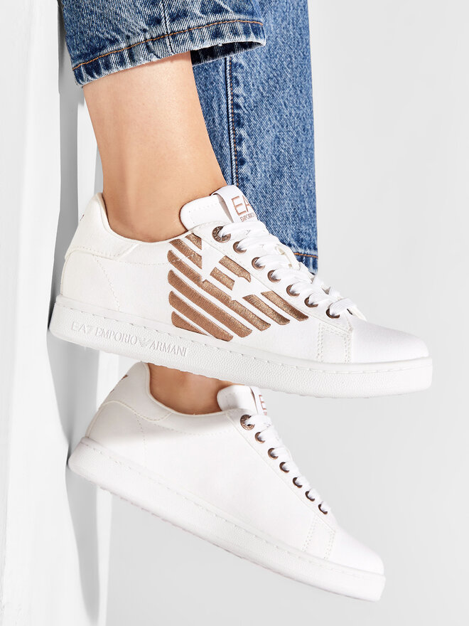 Emporio armani trainers white online