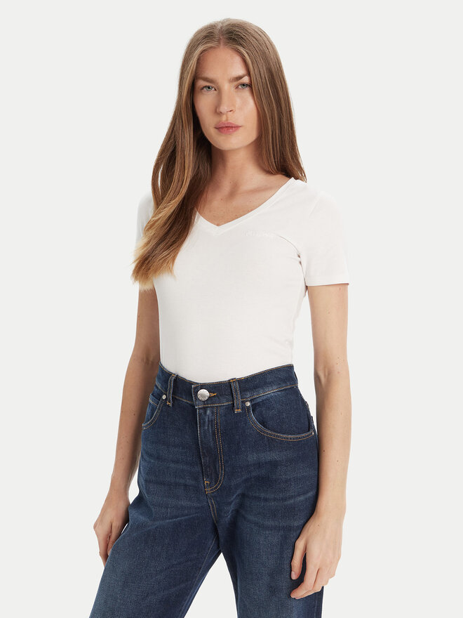 Guess Guess Majica O5RI02 KBBU1 Bela Regular Fit