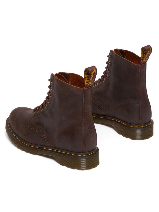Dr. Martens Botas de combate Dr. Martens 1460 Pascal Waxed Full Grain Marrón
