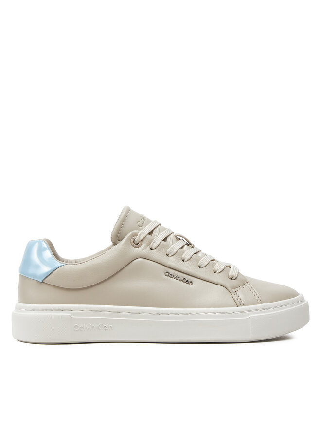 Calvin Klein Сникърси Calvin Klein Cupsole Lace Up W/Ml Lth HW0HW02119 Бежов