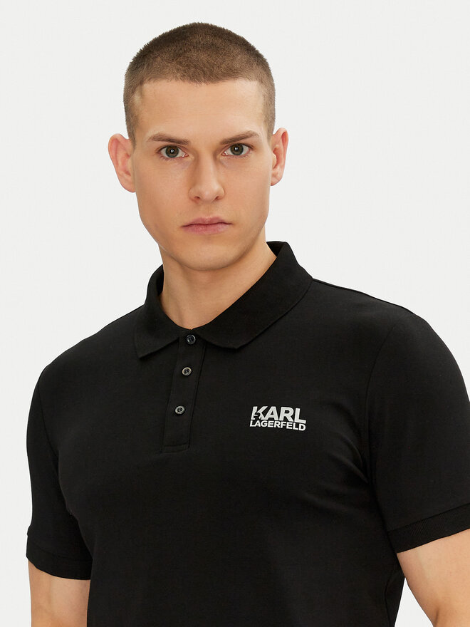 KARL LAGERFELD KARL LAGERFELD Poloshirt 745088 552235 Schwarz Regular Fit