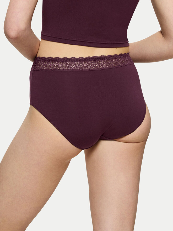 Triumph Triumph Klasične spodnje hlačke Feel Of Modal 10214399 Bordo rdeča