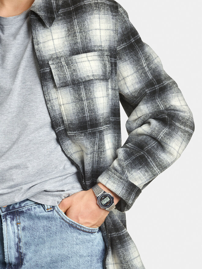 Casio Zegarek Casio A171WE-1AEF Srebrny