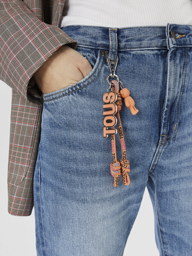Schlüsselanhänger TOUS Llavero Rope Logo 2001862109 Orange | eschuhe.de