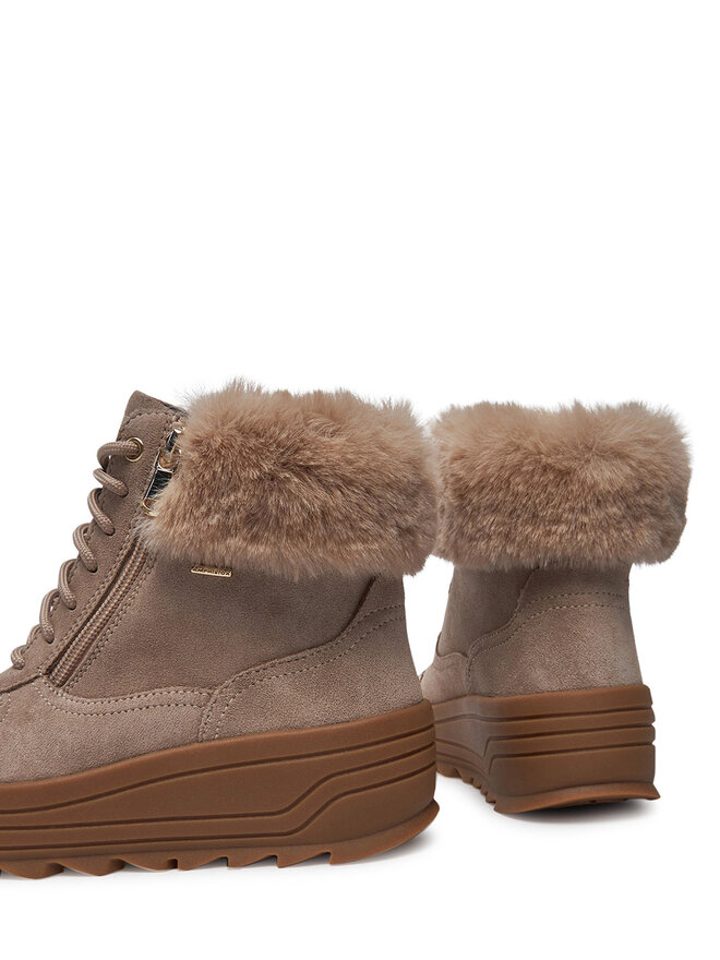 Geox Polokozačky Geox D46WNB 00022 C6738 Hnědá