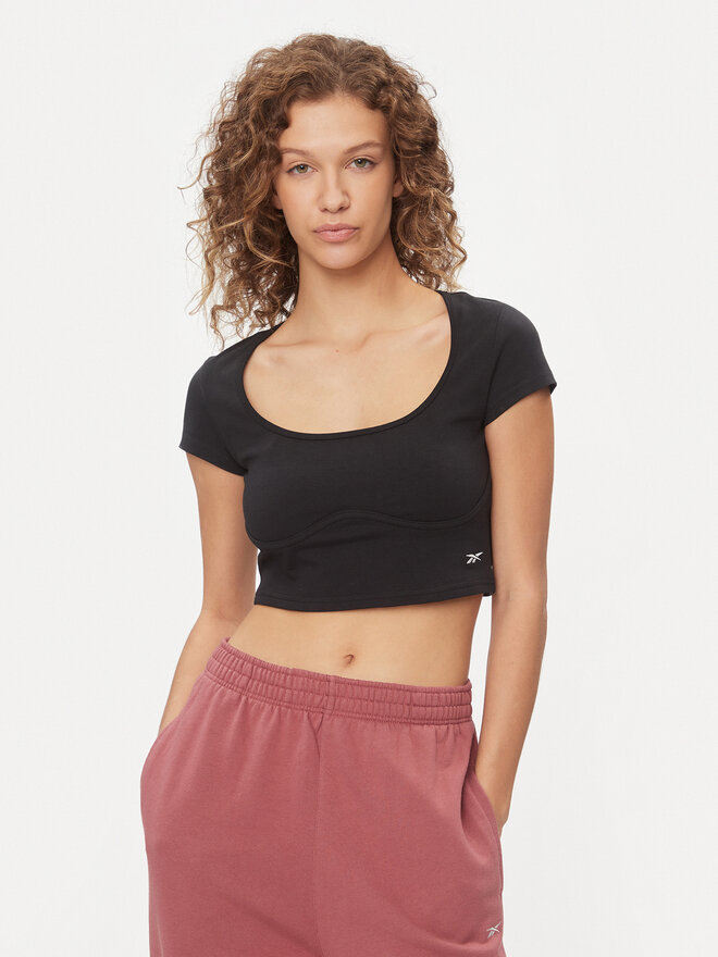 Reebok Reebok T-Shirt Classics Essentials HZ8109 Μαύρο Regular Fit