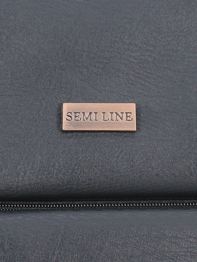 Semi Line Βαλίτσα Καμπίνας Semi Line T5774-1 Μαύρο