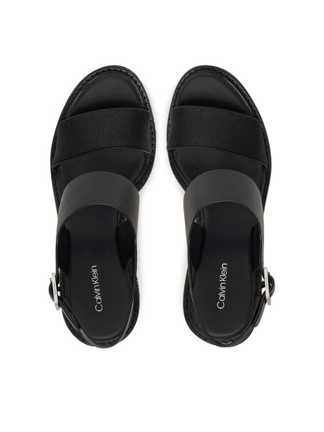 Calvin Klein Espadrilles Calvin Klein Wedge Sandal 70 - Jacq HW0HW02386 Schwarz