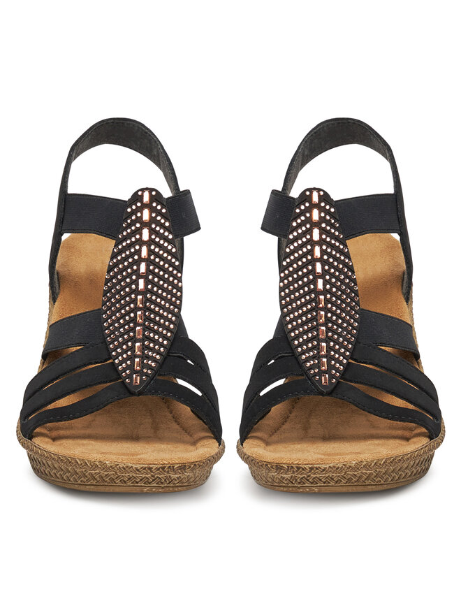 Rieker Sandalen Rieker 66526-00 Schwarz