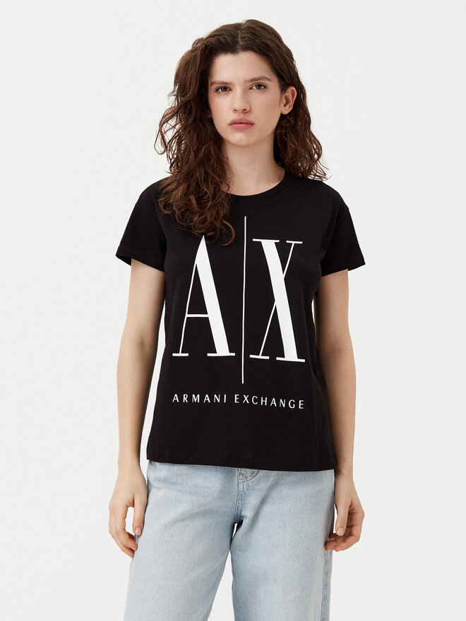Armani Exchange Armani Exchange T-Shirt 8NYTCX YJG3Z 1200 Μαύρο Regular Fit