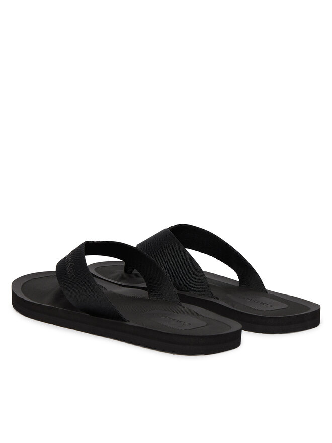 Calvin Klein Zehentrenner Calvin Klein Logo Webbing Strap HM0HM02106 Schwarz