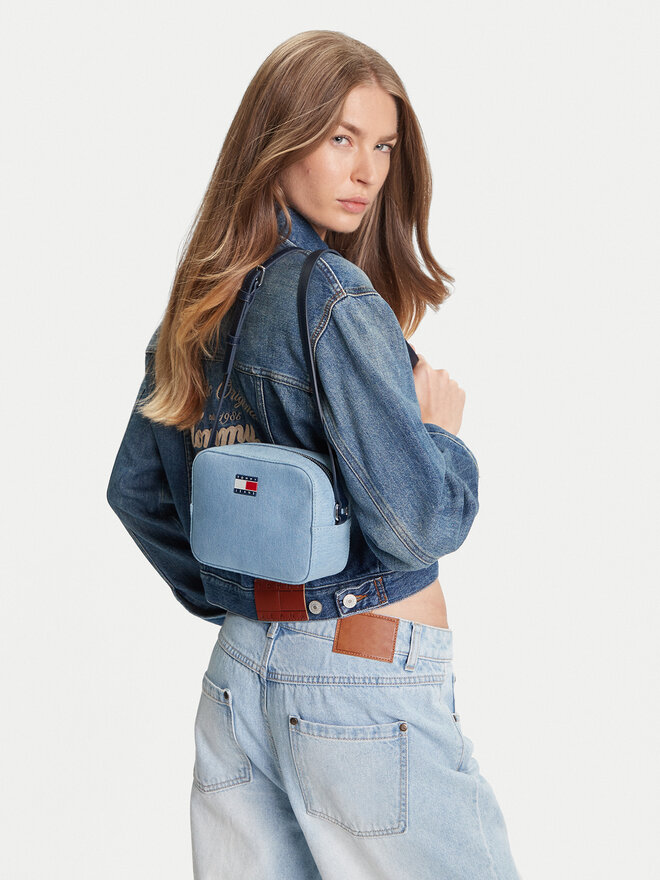 Tommy Jeans Ročna torba Tommy Jeans Tjw Ess Must Camera Bag Denim AW0AW17289 Modra