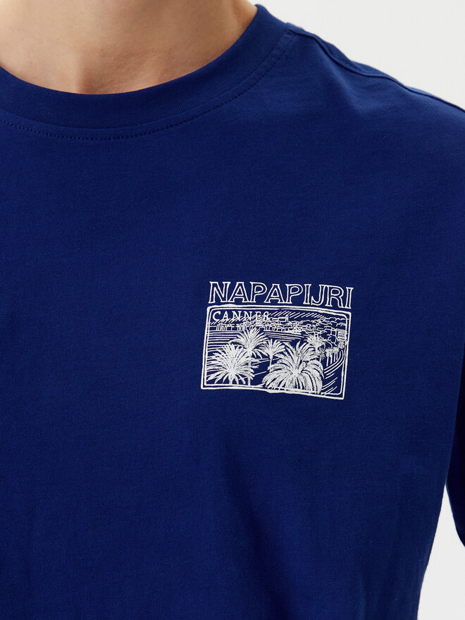 Napapijri Napapijri T-shirt S-Nice NP0A4IG4 Plava Regular Fit