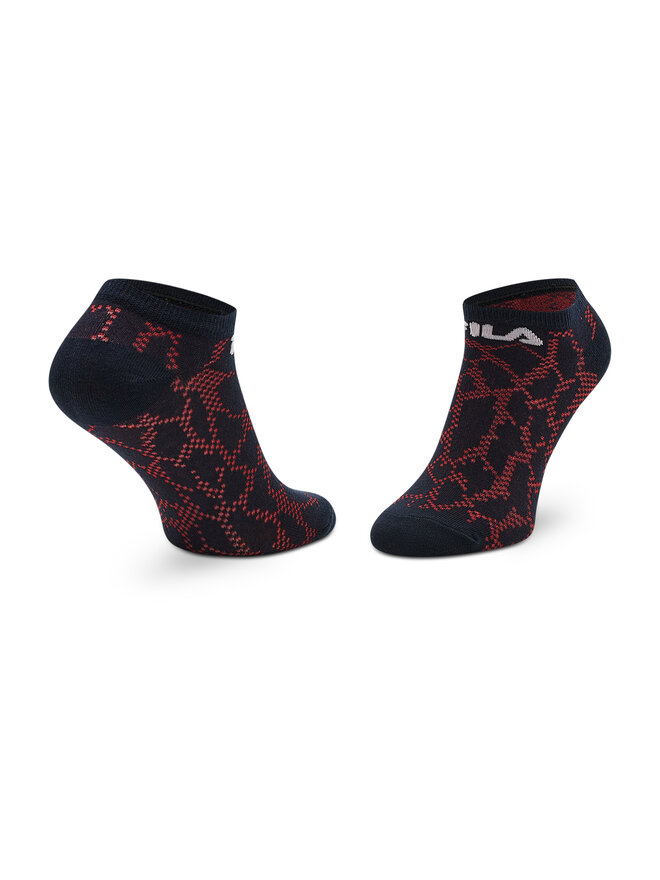 Fila Set de 3 perechi de șosete lungi de damă Fila Calza Invisibile F6647 Bleumarin