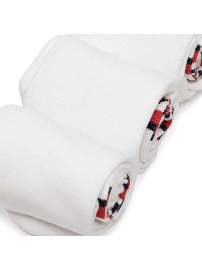 Reebok Set di 3 paia di calzini lunghi unisex Reebok R0369-SS24 (3-pack) Bianco