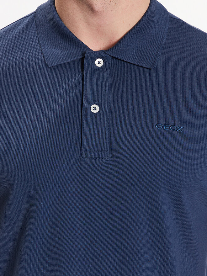 Geox Geox Polo marškinėliai Piquet M3510B-T2649 F4070 Mėlyna Regular Fit