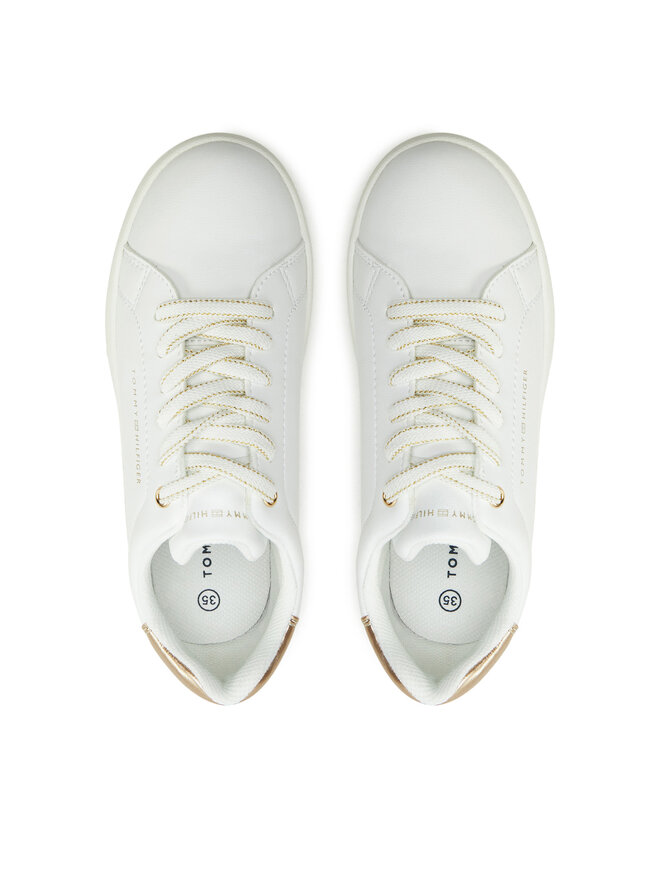 Tommy Hilfiger Zapatillas Tommy Hilfiger Low Cut Lace-Up Sneaker T3A9-33736-1355 S Blanco