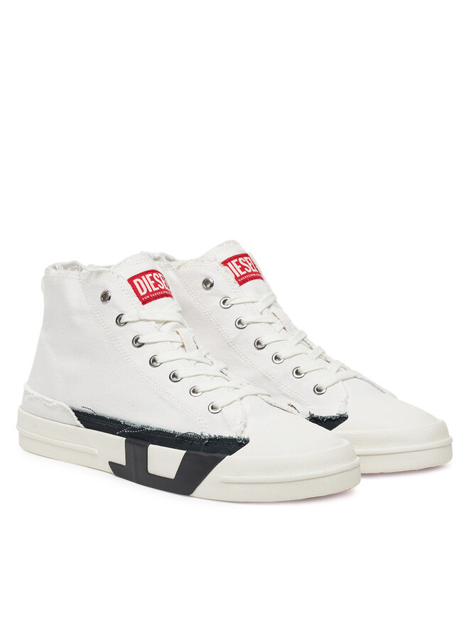 Diesel Trampki Diesel High-Top Y03505PR012 HA686 Biały