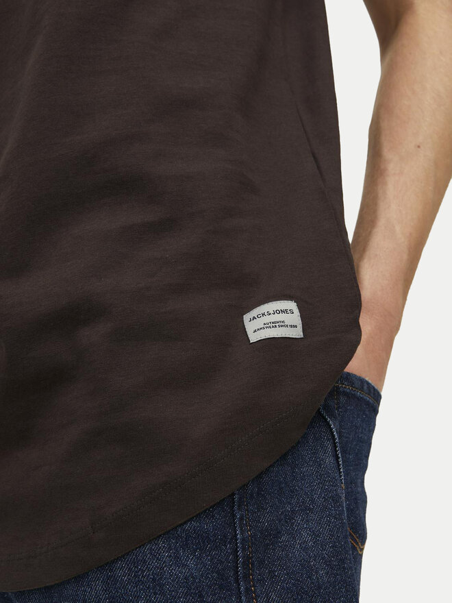Jack&Jones Jack&Jones Majica Jjenoa 12113648 Rjava Long Line Fit