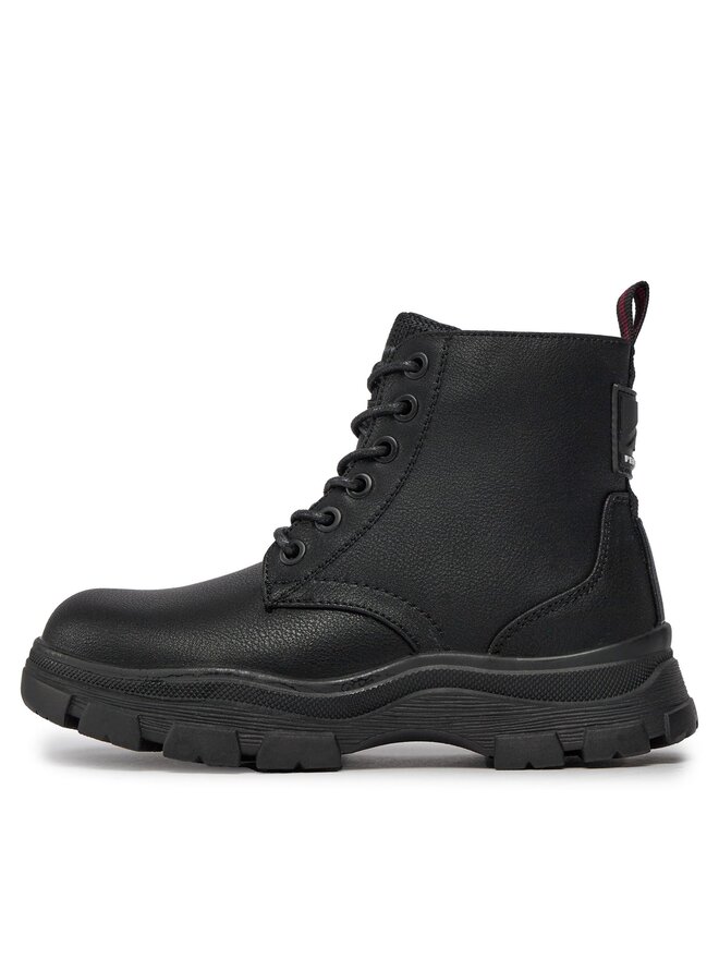 Pepe Jeans Schnürschuhe Pepe Jeans PBS50100 Schwarz