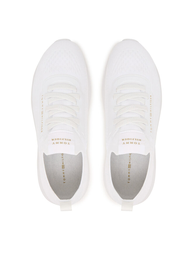 Tommy Hilfiger Sneakers Tommy Hilfiger Knit Extralight Runner FW0FW09112 Weiß