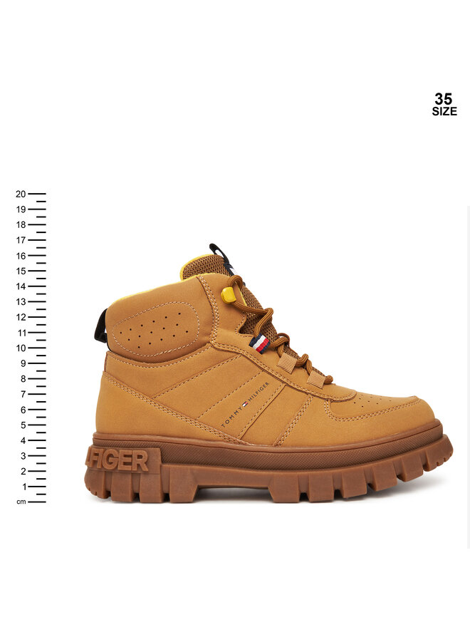 Tommy Hilfiger Schnürschuhe Tommy Hilfiger T3X5-34129-1696 D Braun