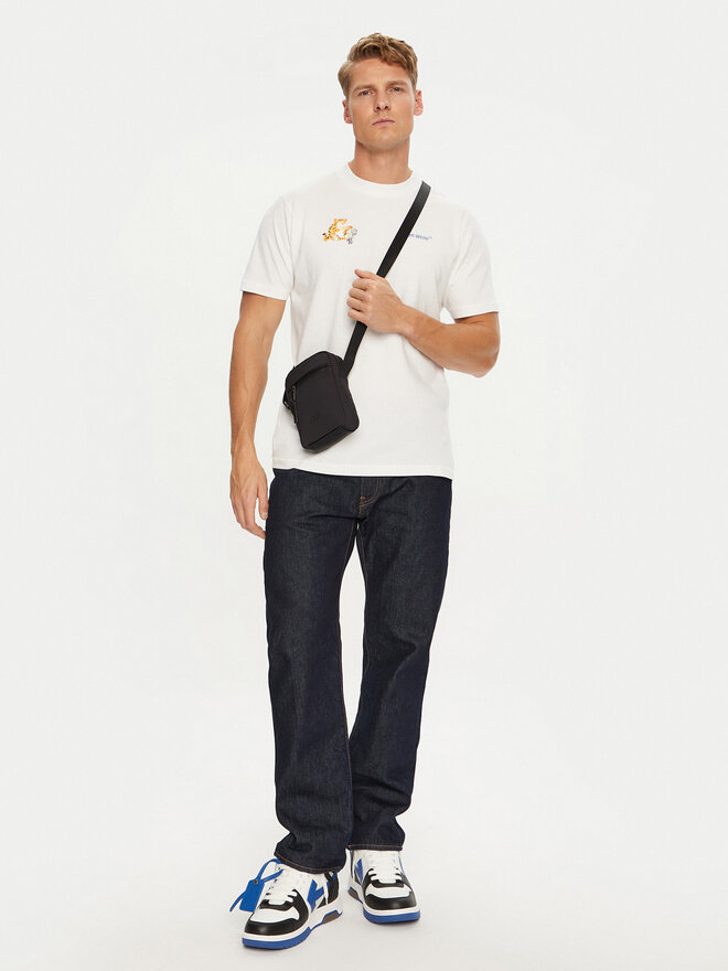 Off-White Off-White T-shirt OMAA027T22JER0070145 Bianco Regular Fit