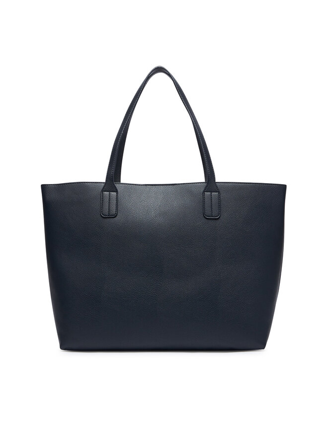 Tommy Hilfiger Handtasche Tommy Hilfiger Th Icon Tote AW0AW18724 Dunkelblau