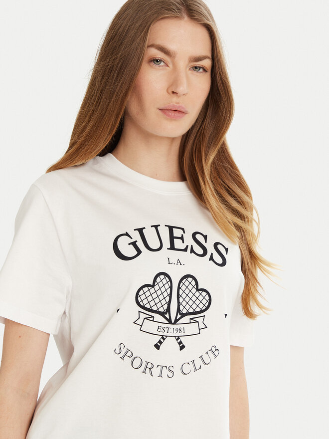 Guess Guess Marškinėliai V5GI04 I3Z14 Balta Regular Fit