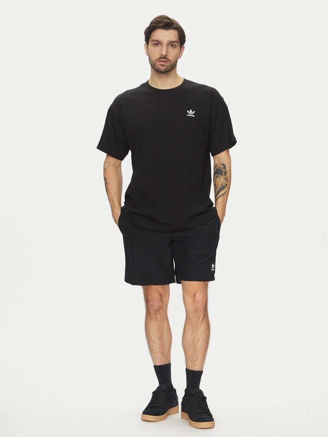 adidas adidas T-Shirt Trefoil Essentials JD0349 Μαύρο Oversize
