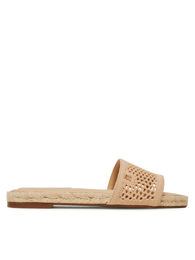 Tommy Hilfiger Espadrile Tommy Hilfiger Knit Mesh Espadrille Flat Sandal FW0FW08744 Bej