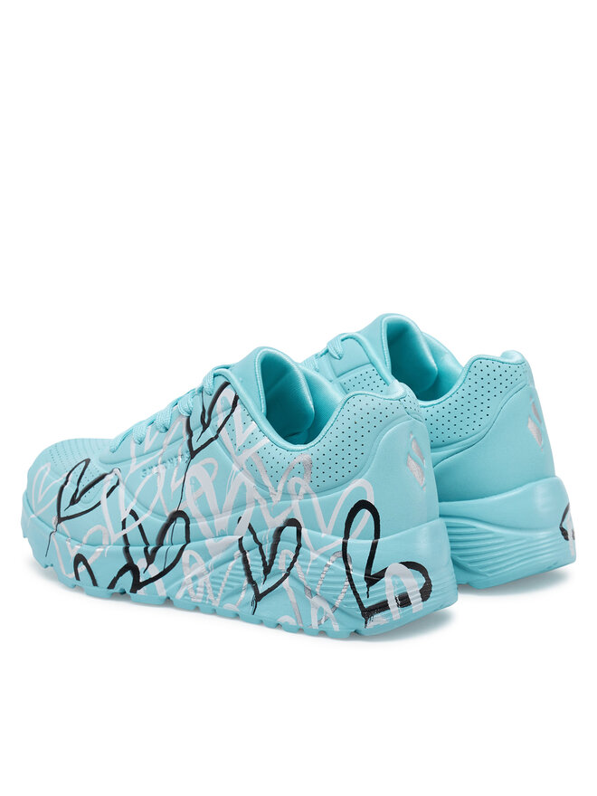 Skechers Sneakers Skechers Uno Lite - Metallic Love 314067L/TQMT Albastru celest