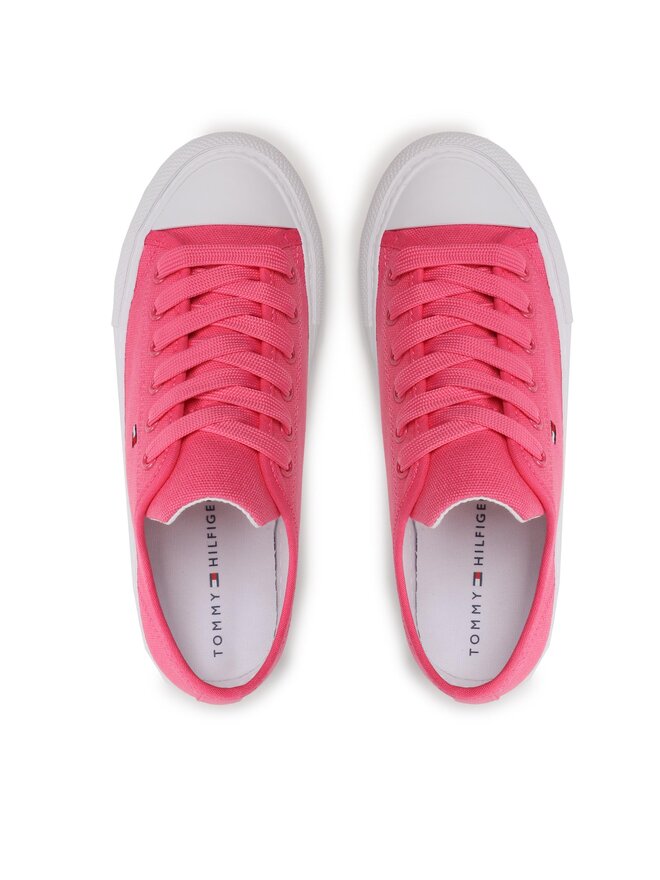 Tommy Hilfiger Sneakers aus Stoff Tommy Hilfiger Low Cut Lace-Up T3A9-32677-0890313 S Rosa