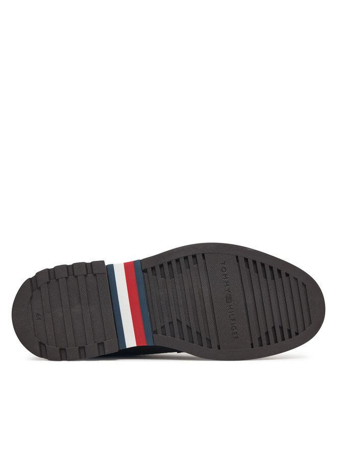 Tommy Hilfiger Halbschuhe Tommy Hilfiger Corporate Casual Sde Deck Shoe FM0FM05980 Grün