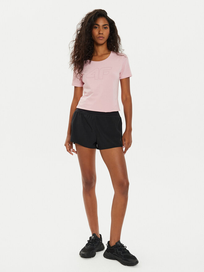 4F 4F Camiseta 4FWMM00TTSHF1846 Rosa Slim Fit