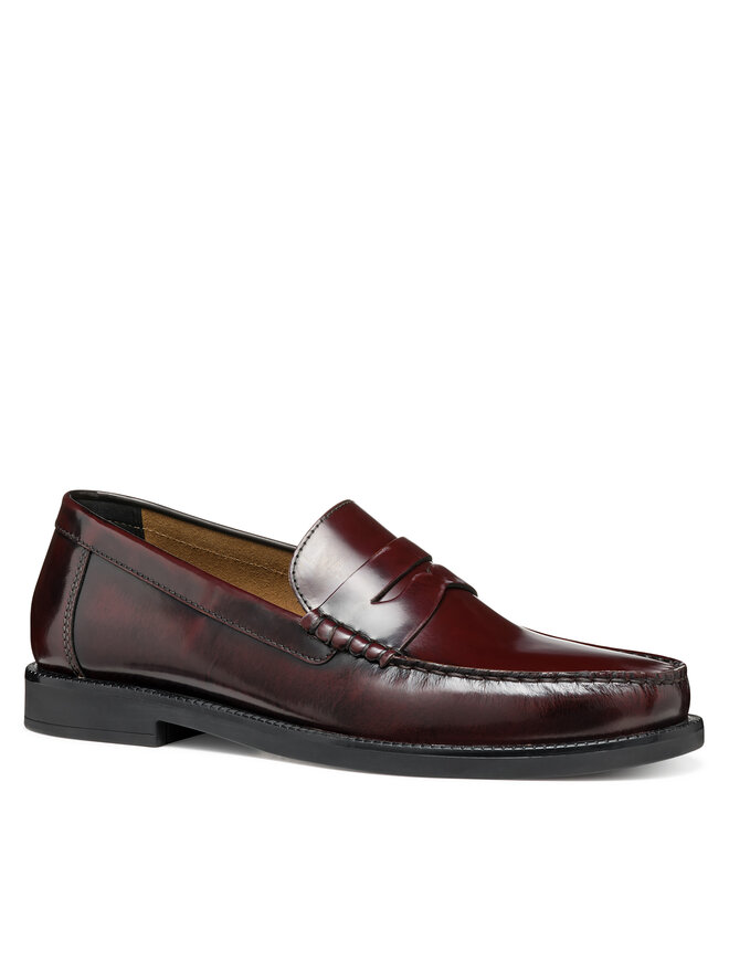 Geox Herren Recanati Loafer - Bequeme Mokassins Aus Glattleder Für Den Alltag