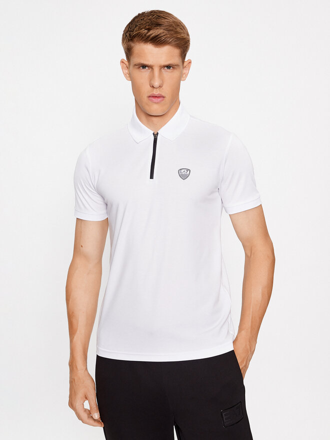 EA7 Emporio Armani EA7 Emporio Armani Polo marškinėliai 8NPF13 PJRGZ 1100 Balta Regular Fit