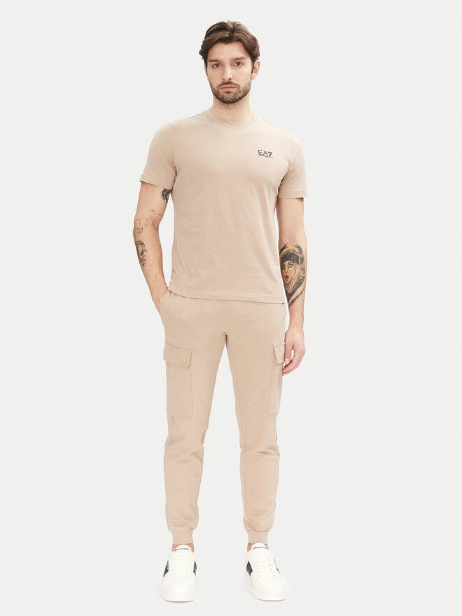 EA7 Emporio Armani EA7 Emporio Armani Camiseta 8NPT25 PJVPZ U6155 Beis Regular Fit