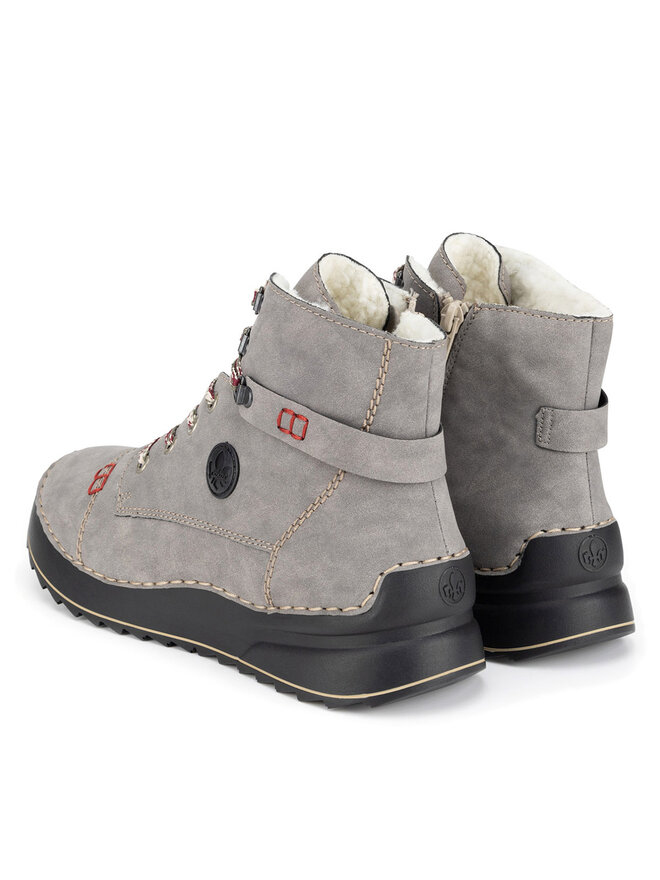 Rieker Schnürschuhe Rieker 51544-64 Grau