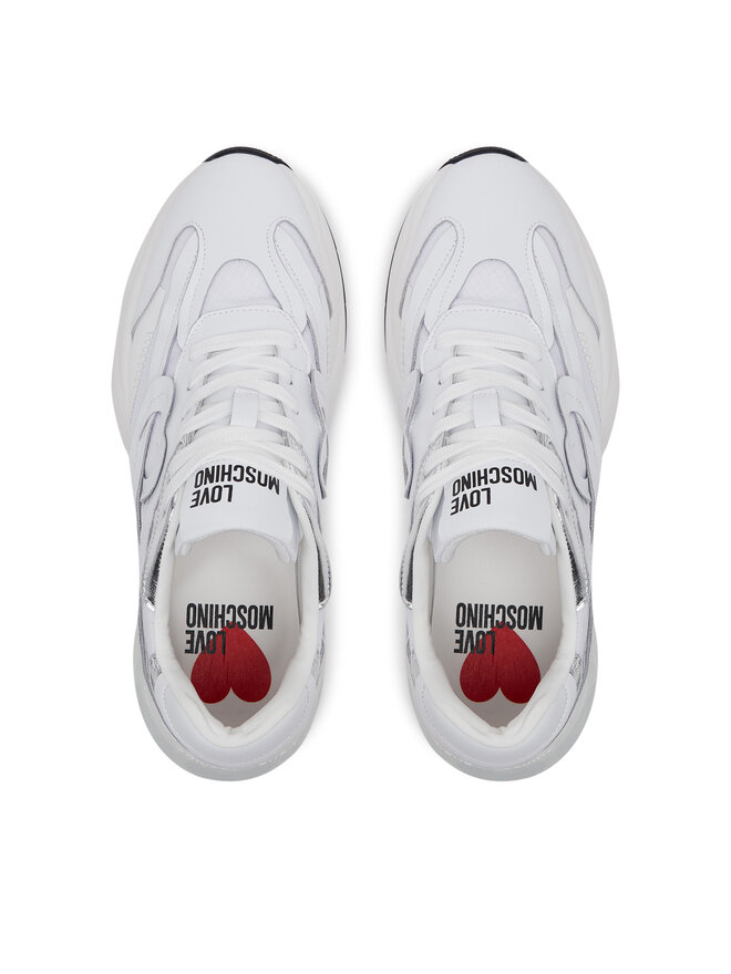 LOVE MOSCHINO Sneakersy LOVE MOSCHINO JA15326G1MIQE10A Biały