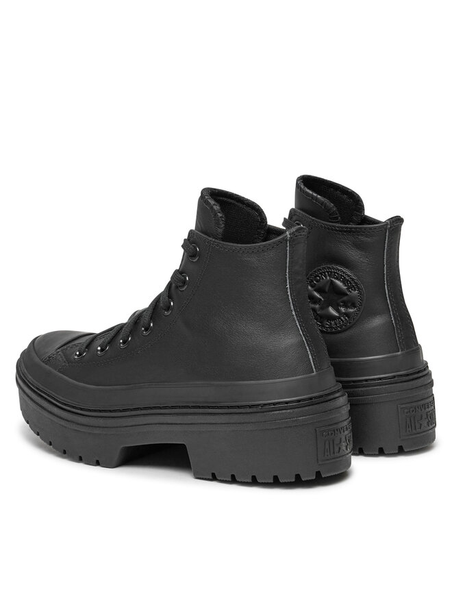 Converse Īsie zābaki Converse Chuck Taylor All Star Lugged Heel Leather Platform A10369C Melns