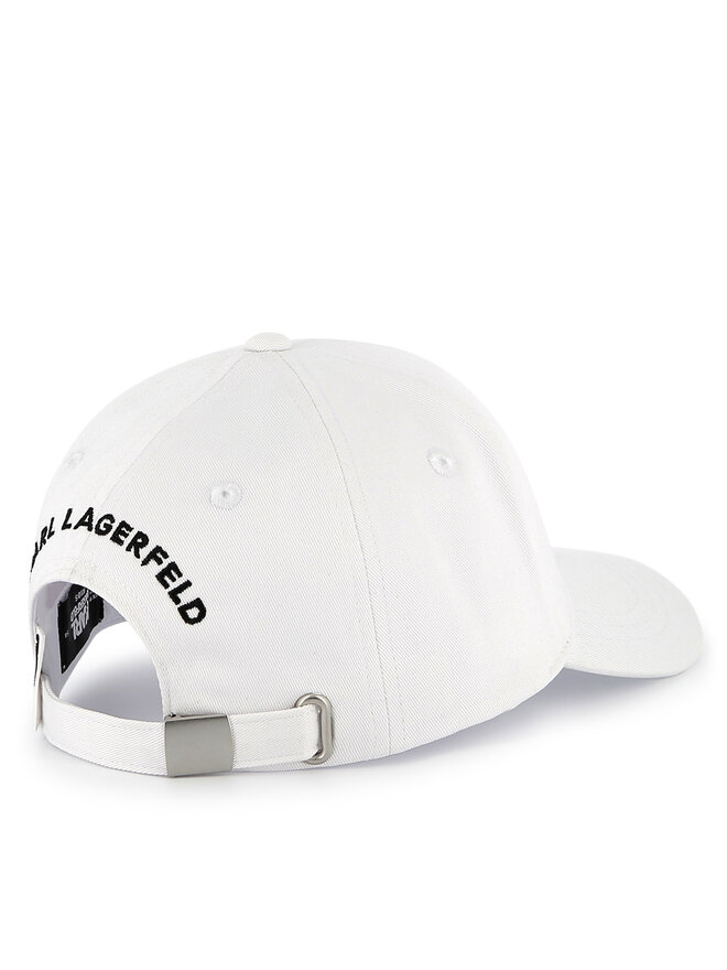 KARL LAGERFELD Czapka z daszkiem KARL LAGERFELD Z30398 Biały