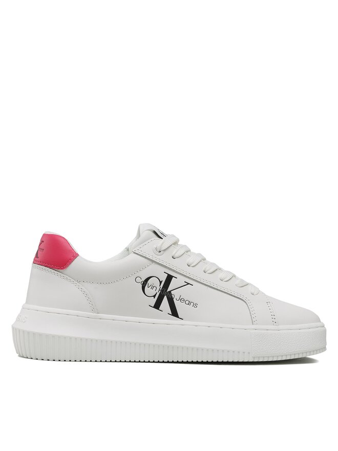 Calvin Klein Jeans Сникърси Calvin Klein Jeans Chunky Cupsole Laceup Mon Lth Wn YW0YW00823 Бял