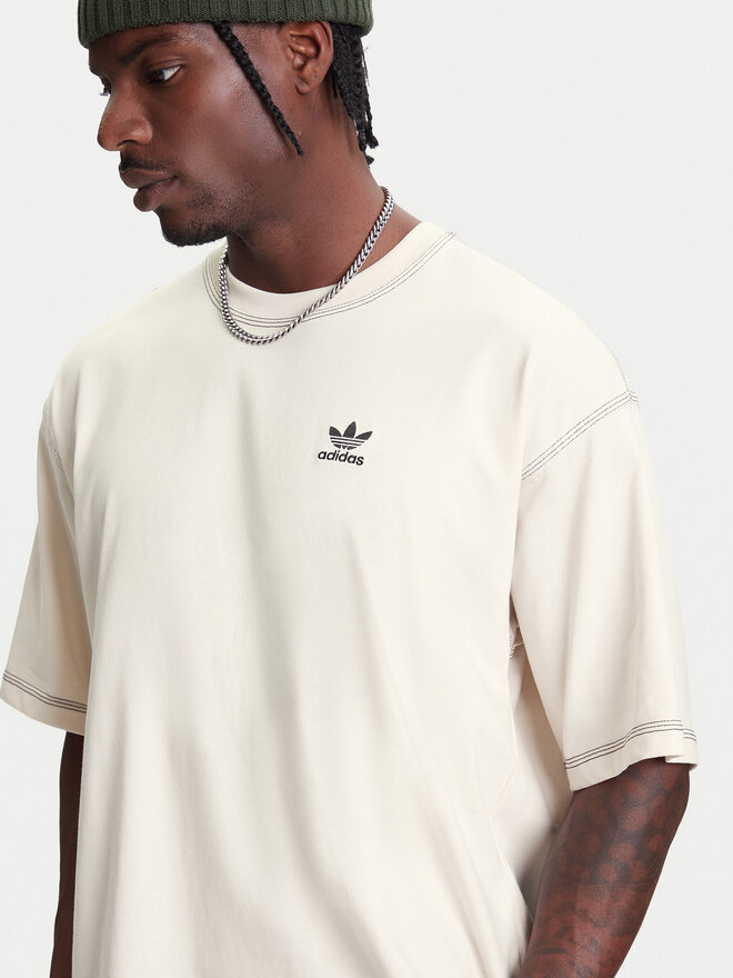 adidas adidas Marškinėliai Trefoil Essentials JW0970 Écru Regular Fit