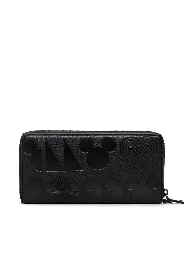 Desigual Cartera grande para mujer Desigual All Mickey Fiona 24WAYP01 Negro