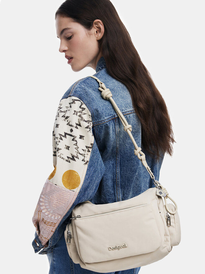 Desigual Torebka Desigual 25SAXY36 Écru