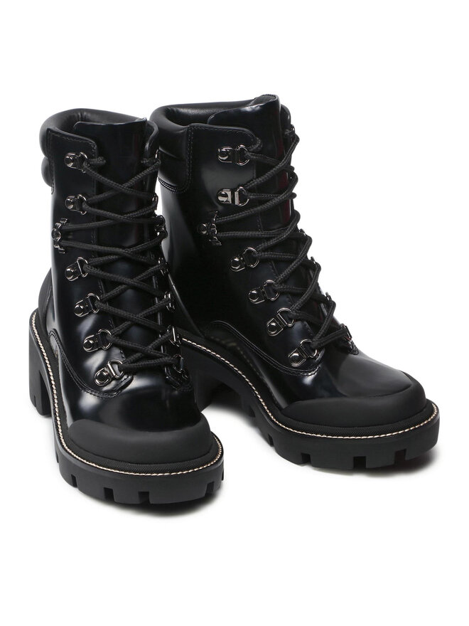 Tory Burch Botine Tory Burch Lug Sole Hiker Ankle Boot 85304 Negru